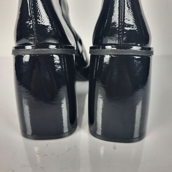 Free People Ruby Platform Boots Black Patent Leather wet look size 40 - Picture 5 of 14